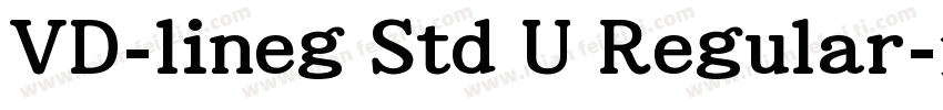 VD-lineg Std U Regular字体转换